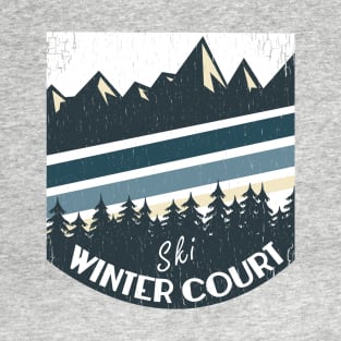 Distressed Winter Court Vacation T-Shirt